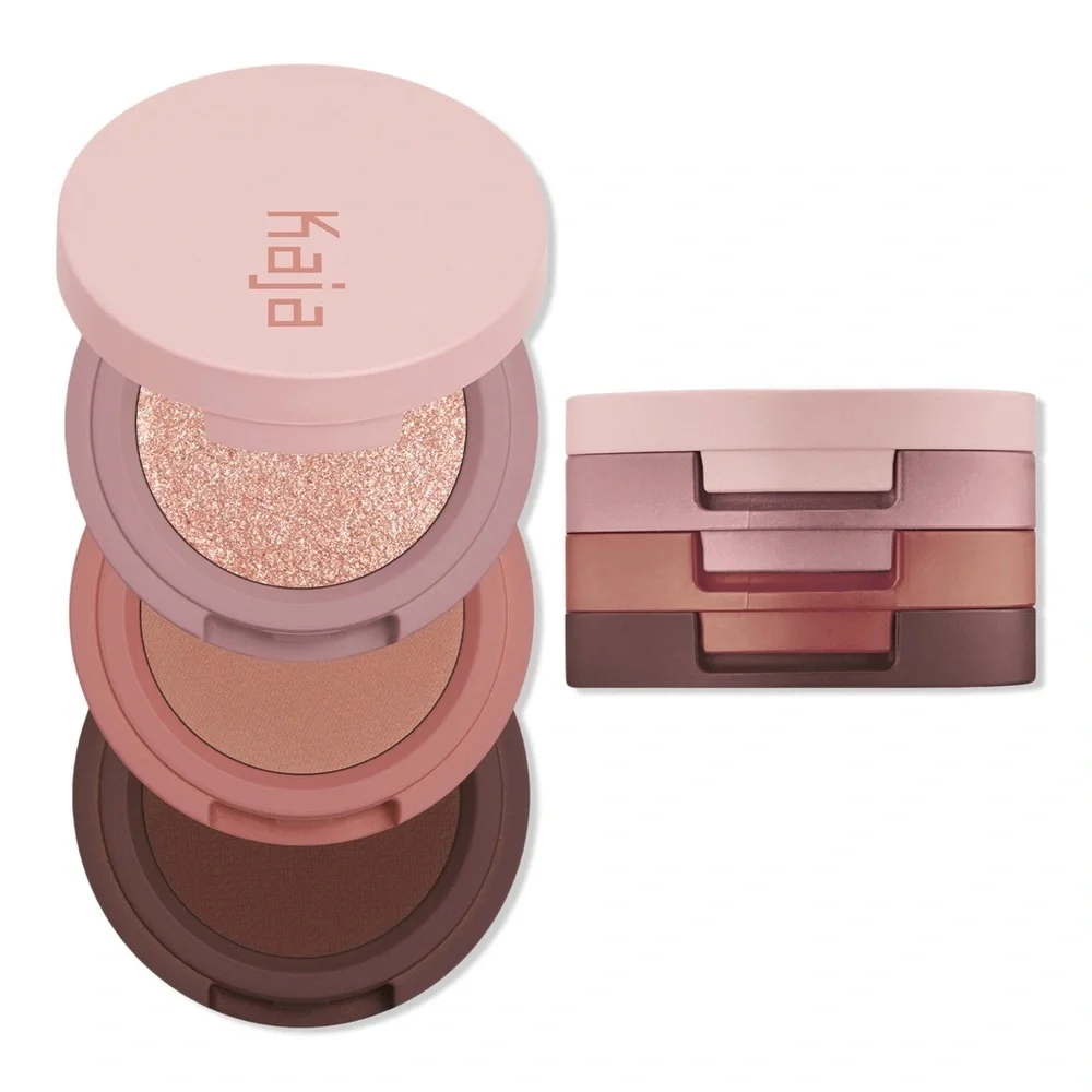 🌸✨ KAJA Beauty Bento Trio – Bouncy Mosaic Chrome, Shimmer & Matte Stack ✨